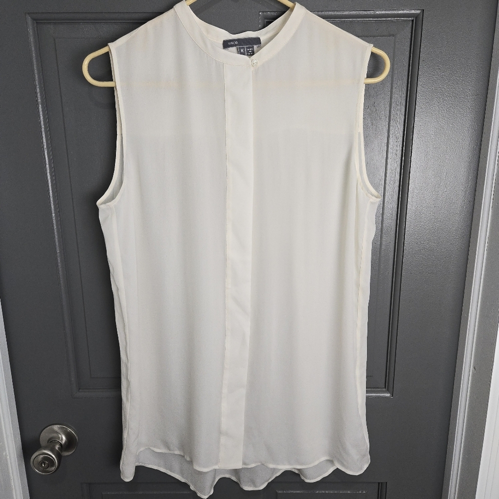 Vince silk sleeveless top